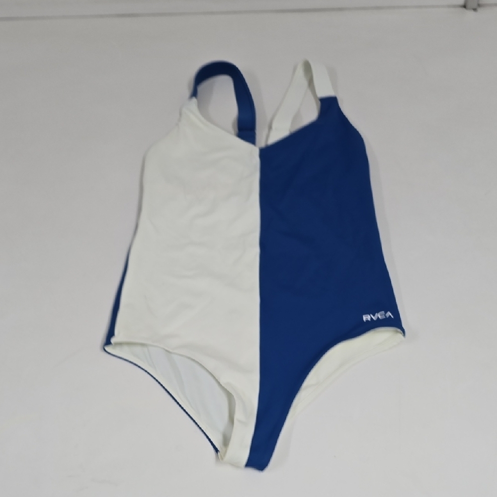 RVCA Blue and White Swimsuit